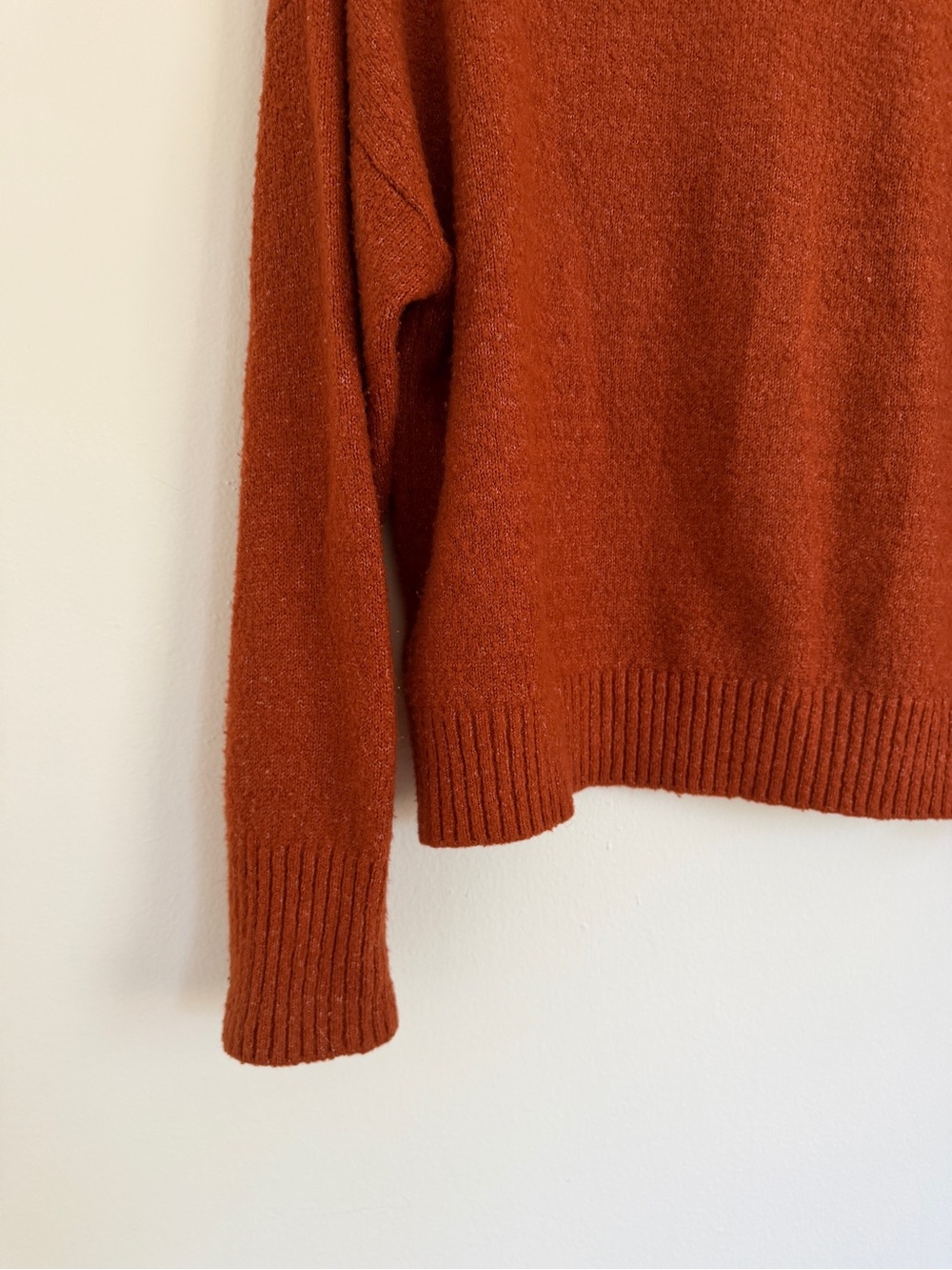 SOPHIE RUE Rust Collared Sweater - XL - Picture 5 of 7